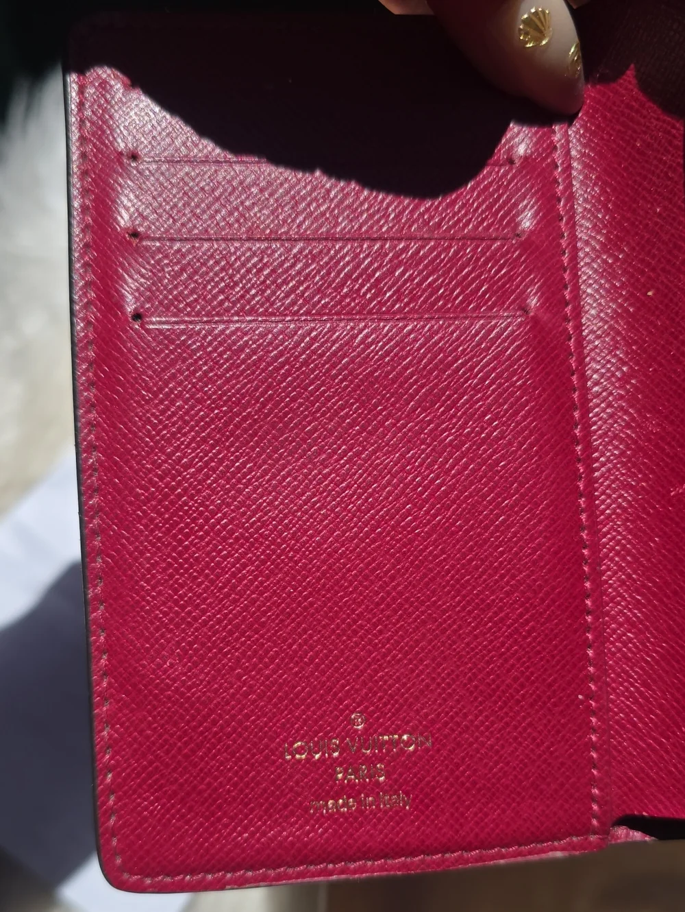 Louis Vuitton Juliette Wallet Monogram Fuchsia Compact Wallet Box Dust Bag